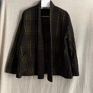 Babette Plaid Swing Cardigan Style 13A8139